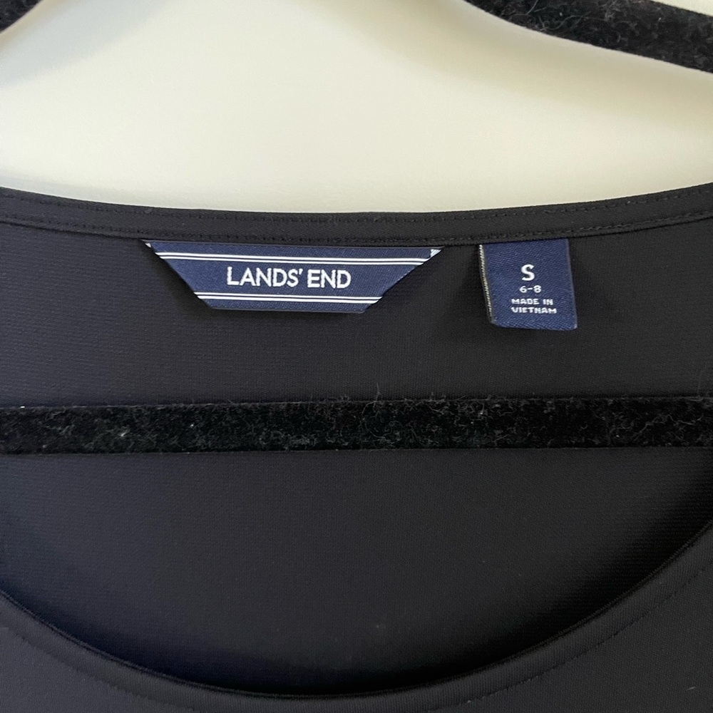 Lands’ End 3/4 Sleeve Matte Jersey A-line dress - Picture 4 of 4
